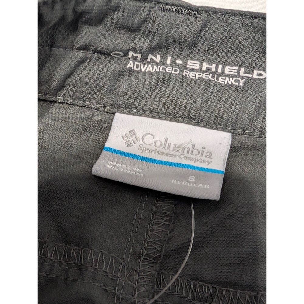Columbia Omni-Shield Cargo Hiking Pants Gray Outdoor Travel Size 8 Ourdoorsy - Picture 8 of 8